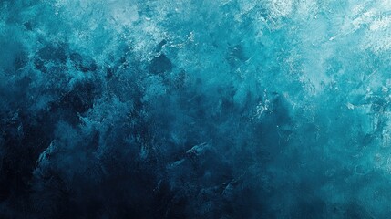 Obraz premium Grainy petrol blue and cyan gradient background with rough textures, smooth gradients, and shimmering tones for a stylish template design.