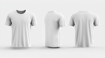 Minimalist White T-Shirt Mockup Display Generative AI