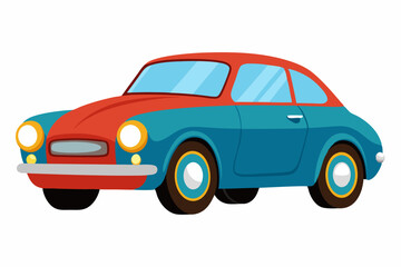 Obraz premium retro car isolated on a white background. PNG Transparent file type with high definition quality Available.