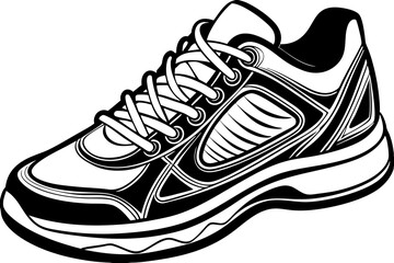 sport shoes vector illustration