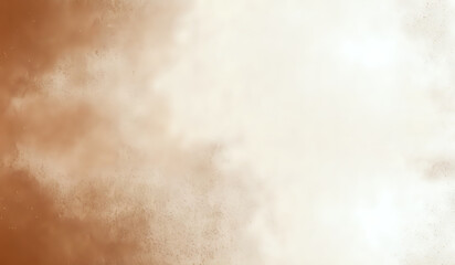 Fototapeta premium Brown and white grainy noised empty space gradient background