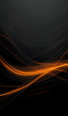 Dark grey background with orange glowing lines for social media post, business, advertising events