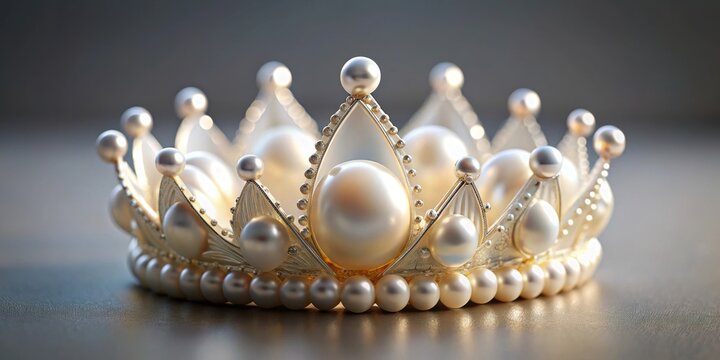 Pearl shell resembling a majestic crown, pearl, shell, crown, beautiful, majestic, ocean, underwater, marine life, luxury