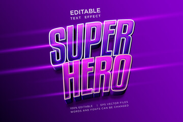 Editable Modern 3D Text Effect – Gradient Chrome Typography Vector Design