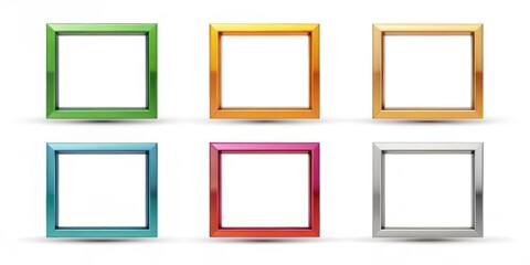 Various graphic representations of a square shape , square, geometric, shape, design, abstract, symmetry, art