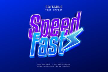 lightning bolt editable text effect