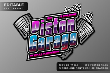 racing automotive editable text effect