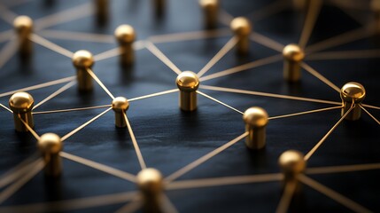 Golden Network of Interconnected Nodes