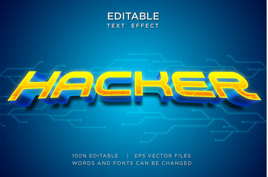 hacker editable text effect