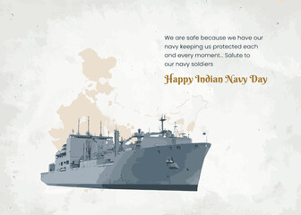 Happy Indian Navy Day, 4th December Happy National Navy Day