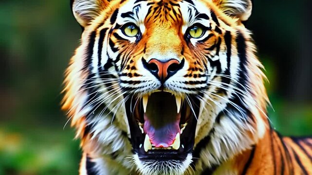 tiger close up footage