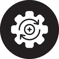 refresh data glyph icon