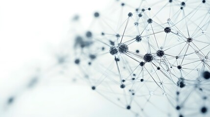 CG Abstract Neural Network: A CG representation of a neural network, with interconnected nodes and lines, floating against a white background.
