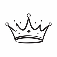 Princess and King Crown Vector Illustration - Royal Crown SVG Files for Cricut, Clipart, and T-Shirt Graphics