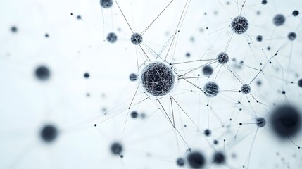 CG Abstract Neural Network: A CG representation of a neural network, with interconnected nodes and lines, floating against a white background.
