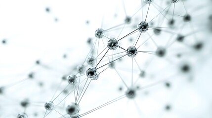 CG Abstract Neural Network: A CG representation of a neural network, with interconnected nodes and lines, floating against a white background.
