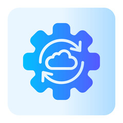 refresh data gradient icon