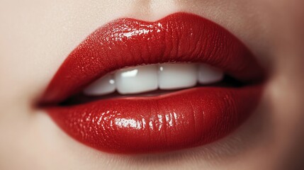 Obraz premium Enhance your lips with hyaluronic acid injections for a plump and youthful pout. Protect them with nourishing lip balm and enhance their beauty with hygienic lipstick. 
