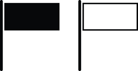 
Flag line icon set. Checkered flags, location marker, waving pennant, bookmark, pin minimal vector illustrations. Simple outline signs for web map application with transparent background.
