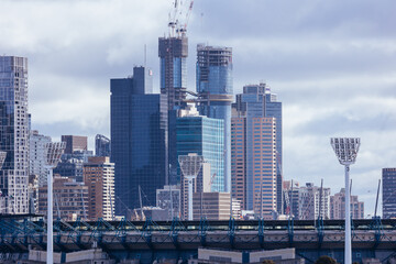 Fototapeta premium View towards Melbourne from Cremorne in Australia