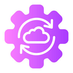 refresh data gradient icon