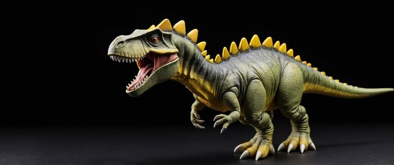 A vibrant dinosaur toy, perfect for educational play and imaginative adventures for kids in various celebrations and learning activities.