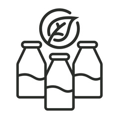 Eco bottle outline icon, editable vector illustration and transparent graphic element. Isolated on white background