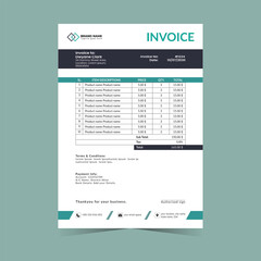 Creative Modern Innovative and Minimal Business Invoice Layout