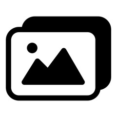 Image gallery icon for photos and media