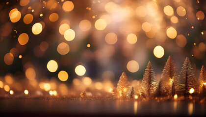 christmas bokeh festive background featuring bokeh lights creating warm ambiance