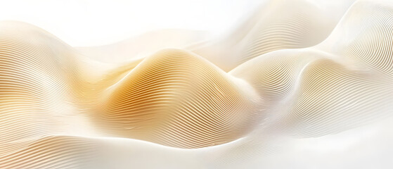 Abstract gold background with wavy lines, light gold and white style, flat perspective, high resolution, simple design, light gold gradient, light white background,