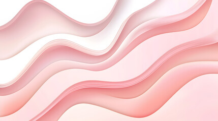 Abstract pink background with wavy lines, light white and fade orange style, flat view, vector illustration, simple, high resolution, minimalist background, bright and airy