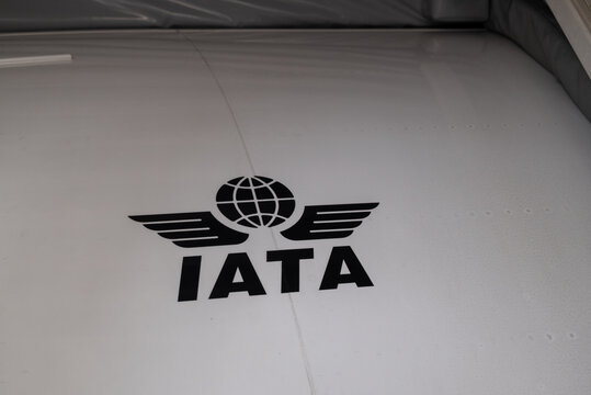 Logo of IATA ( International Air Transport Association) - trade organisation of world's airlines
