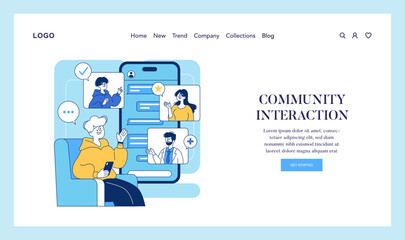 Health Apps. Flat Vector Illustration