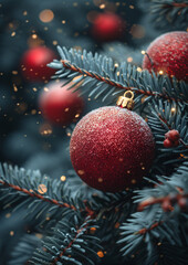 Obraz premium christmas tree decorations