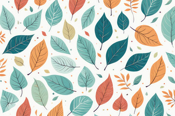 autumn leaves pattern background