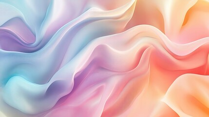 Fototapeta premium Abstract background with flowing lines and soft, pastel gradients, evoking a sense of serenity and fluidity