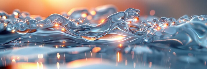 Obraz premium Captivating Close-up View of Raindrops Falling