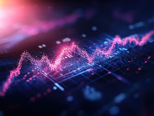 Obraz premium A digital twin of a financial market for testing investment strategies