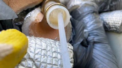 Frozen pipe from the inside