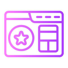 landing page gradient icon