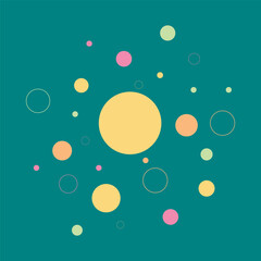 basick Abstract Dots Shape from backround