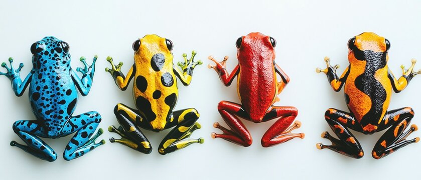 Colorful Poison Dart Frogs
