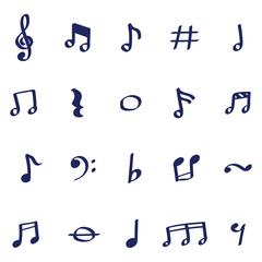 Simple vector illustration design of musical instruments, musical instrument silhouettes. Musical instrument elements for designs with entertainment concepts, music festivals
