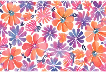 Wallpaper image, colorful floral pattern, detailed and  beautiful patterns