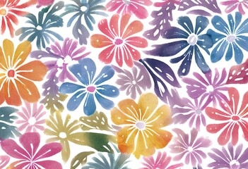 Wallpaper image, colorful floral pattern, detailed and  beautiful patterns