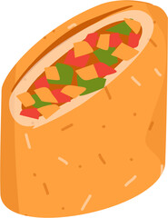 Risoles Illustration. Indonesian food Illustration. Takjil Illustration.