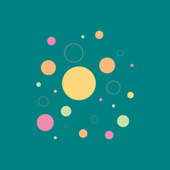 basick Abstract Dots Shape from backround