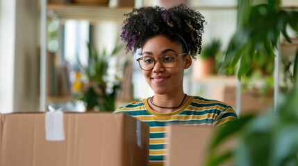 Student and Parent Unpacking and Setting Up an Audio Sound System on Move in Day Enhancing the Atmosphere with Deep Depth of Field