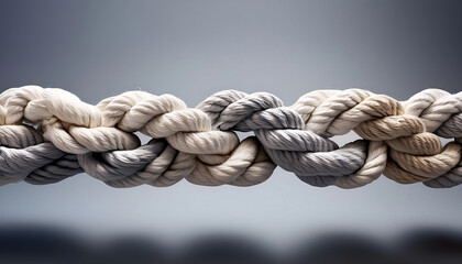 teamwork rope illustration strong diverse rope symbolizing teamwork